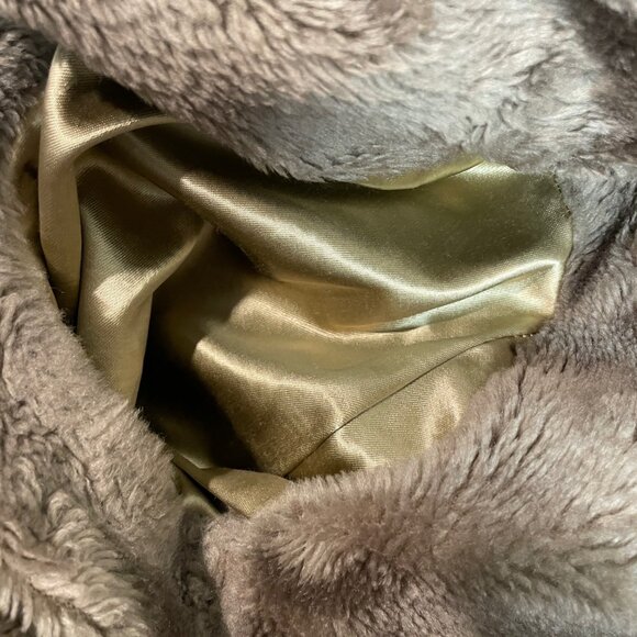 Vintage Mens London Fog Tan Trench Coat Faux Fur Collar Size 42 Reg - Picture 11 of 13